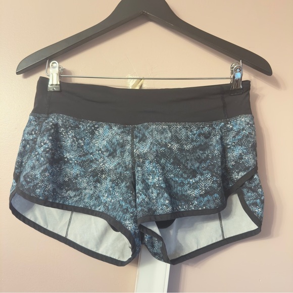 Lululemon Speed Short Fairisle Multi Black / Black Women Size 4 - Picture 4 of 8